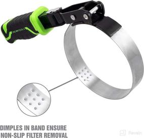 img 2 attached to 🔧 OEMTOOLS 87111 Professional Swivel Oil Filter Wrench: Small Size, Heavy Duty Strap, Black and Green