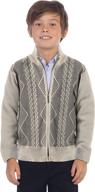 👦 boys' clothing: charcoal lightweight geometric cardigan by gioberti at sweaters logo