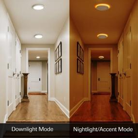 img 3 attached to Upgrade Your Ceiling With 7.5 Inch LED Flush Mount Light: Dimmable, Night Light, High CRI, 1275 LM, 3 Selectable Color Temperatures & 3 Mounting Options