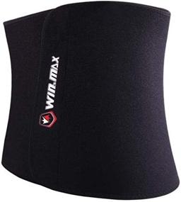 img 2 attached to Adjustable Sauna Waist Trimmer Belt For Men And Women - Sweat Wrap For Effective Waist Training