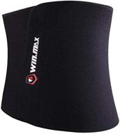 adjustable sauna waist trimmer belt for men and women - sweat wrap for effective waist training logo