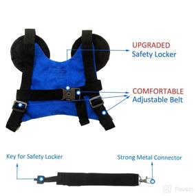 img 2 attached to 🎒 Blue Toddler Backpack Leash: Child & Kids Safety Walk Leash for Baby Girls