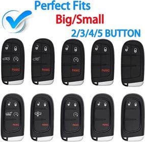 img 3 attached to WORCAS TPU Smart Key Fob Cover Case: Ultimate Protection for Jeep Grand Cherokee, Dodge Charger, and More - Blue