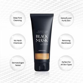 img 3 attached to Aliceva Blackhead Remover Mask: Charcoal Peel Off Activated Face Mask For All Skin Types - 50 Gram