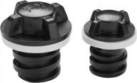 leak-proof 2 drain cooler plug combo pack - compatible with yeti, rtic & orca tundra tank coolers! logo