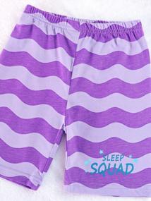 img 1 attached to Хлопковая летняя майка и шорты для девочек, пижамный комплект - комфорт и стиль для теплой погоды