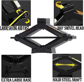 img 2 attached to Scissor Jack Car Portable Material Exterior Accessories