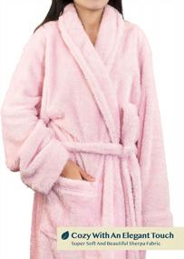 img 2 attached to Luxuriate In Comfort And Style: PAVILIA Premium Women'S Sherpa Bathrobe