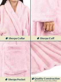 img 1 attached to Luxuriate In Comfort And Style: PAVILIA Premium Women'S Sherpa Bathrobe