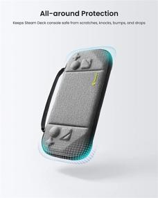 img 2 attached to Securely Transport Your Steam Deck With Tomtoc'S Hard Carrying Case - Shockproof And Travel-Friendly