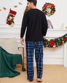img 1 attached to Cozy Up In Style With U2SKIIN Men'S Plaid Fleece Pajama Pants - Warm & Comfortable PJ Bottoms With Pockets!