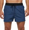 quick dry men's swim trunks - 5" shorts for beach and pool with swimwear design logo