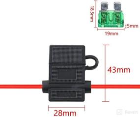 img 3 attached to 🔌 High-Quality ESUPPORT 12 Gauge ATC Fuse Holder Box In-Line AWG Wire Copper 12V 30A Blade Standard Plug Socket Pack of 5 with Enhanced SEO