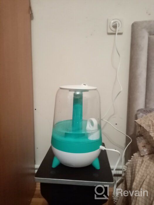 img 1 attached to Kitfort KT-2828-3 Aromatization Air Humidifier, Turquoise White review by Barbara Przetacka ᠌