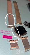 img 1 attached to OULUOQI Compatible Apple Watch Band 38Mm-45Mm & 49Mm Women/Men - Stainless Steel Mesh Loop Magnetic Clasp For Series 8 7 6 5 4 3 2 1 Ultra SE review by Jared Allred