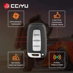 img 2 attached to cciyu X 1 Flip Key Fob Replacement for H yundai Azera Elantra GT Equus Genesis Sonata Series - FCC 267AL-HMFNA04