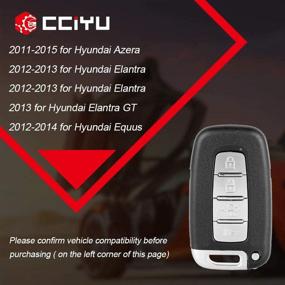 img 3 attached to cciyu X 1 Flip Key Fob Replacement for H yundai Azera Elantra GT Equus Genesis Sonata Series - FCC 267AL-HMFNA04