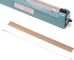img 2 attached to 16-Inch Impulse Heat Sealer With 2 Wire Elements And 2 Teflon Tapes - Includes 2 Repair Kits For Fuxury Focused Packaging