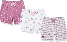 img 4 attached to Disney, Star Wars, and Princess Multipacks of Baby Girls' Shorts by Amazon Essentials