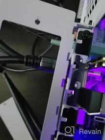 img 5 attached to Игровой корпус EATX/ATX для ПК с 5 вентиляторами RGB PWM и 2 светодиодными лентами - Anidees AI Crystal Cube AR V3 с двумя камерами из закаленного стекла
