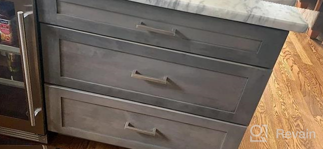 img 1 attached to 25 Pack 5 Inch Brushed Nickel Square Cabinet Pulls - Modern Stainless Steel Kitchen Drawer & Cupboard Handles By Homdiy review by Daniel Spear