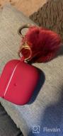 img 1 attached to Soft Silicone AirPods 3 Case Cover With Fur Ball Keychain - Shockproof Protective Cover For 2021 Version Charging Case With Visible Front LED - Ideal For Women And Girls - Light Purple By OULUOQI review by Tim Clark