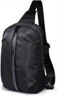xincada men's crossbody backpack chest bag lightweight messenger sling shoulder purse for travel and everyday use logo