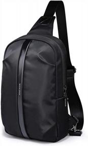 img 4 attached to XINCADA мужской рюкзак через плечо, нагрудная сумка, легкий кошелек на ремне через плечо для путешествий и повседневного использования