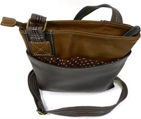 img 2 attached to Chala Crossbody Leather Brown_ Sunflower Women's Handbags & Wallets : Crossbody Bags