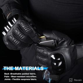 img 3 attached to 🧤 WTACTFUL Touchscreen Tactical Gloves for Cycling Motorbike Motorcycle ATV Hunting Hiking Riding Climbing Work Outdoor Activities