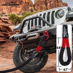 img 1 attached to 🚜 Innocedear 1"×30ft Kinetic Energy Recovery & Tow Rope Strap: Heavy-Duty Offroad Power Stretch Snatch Rope for Jeep, Car, Truck, ATV, UTV, SUV Recovery