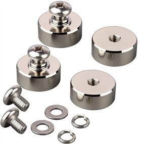 img 4 attached to ULIBERMAGNET 88Lb 4Pack: Powerful Neodymium Magnets With M8 Female Thread For Secure Mounting Of Lighting, Tools, And Equipment