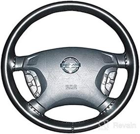 img 4 attached to 🔥 Wheelskins WS10201X Genuine Leather Black Size AX Steering Wheel Cover: Ultimate Luxury and Durability for Your Steering Wheel