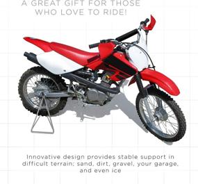 img 1 attached to 🏍️ OxGord Dirt Bike Kickstand Triangle Lift - Mini Motorcycle Kick Stand - Motocross Moto Bikes Jack Stands - Top Dirtbike Accessories Parts