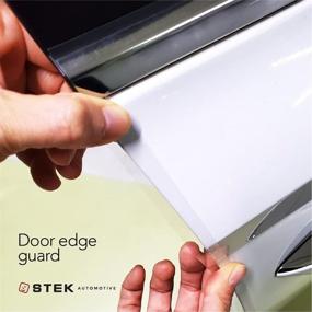 img 1 attached to 🚗 STEK Clear Paint Protection 4M Film - Door Edge Guard Anti-Scratch Water Repellent Tape PPF for Car Truck SUV