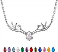 ожерелье с подвеской из стерлингового серебра с рогом/кошкой/ореолом для женщин и девочек логотип