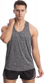 img 3 attached to Stay Cool And Fit With Vislivin Men'S Quick Dry Workout Tank Tops - 4 Pack