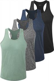 img 4 attached to Stay Cool And Fit With Vislivin Men'S Quick Dry Workout Tank Tops - 4 Pack