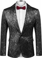 мужской приталенный пиджак-смокинг - coofandy повседневный блейзер с одной пуговицей для нарядных случаев логотип