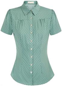 img 4 attached to Belle Poque Collar Office Blouses Girls' Clothing : Tops, Tees & Blouses