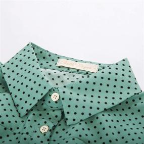 img 2 attached to Belle Poque Collar Office Blouses Girls' Clothing : Tops, Tees & Blouses