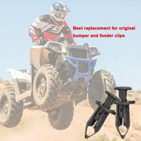 img 2 attached to Replace Your ATV Bumper Fender Clips With AUTOVIC'S Universal Fastener Rivet Clips - 100 Pack 8Mm Plastic Expansion Screws For Polaris Sportsman 550 850 XP Rangers RZR