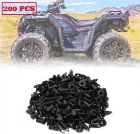 img 3 attached to Replace Your ATV Bumper Fender Clips With AUTOVIC'S Universal Fastener Rivet Clips - 100 Pack 8Mm Plastic Expansion Screws For Polaris Sportsman 550 850 XP Rangers RZR