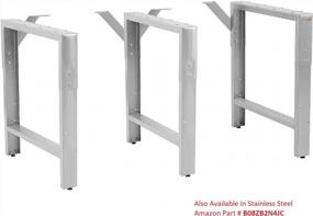 img 1 attached to Каркас стола BenchPro Workbench: прочная конструкция с 3 ножками, глубина 20 дюймов, регулируемая высота от 30 до 36 дюймов и стильная синяя отделка