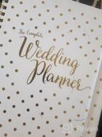 img 1 attached to Gold Wedding Planner & Organizer - Undated Bridal Diary Book With Hard Cover, Pockets & Online Support - Perfect Engagement Gift For Brides-To-Be review by Dave Goodman