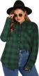 plus size plaid flannel shirt for women - lalagen casual loose fit long sleeve button down blouse tops in sizes l-5x logo