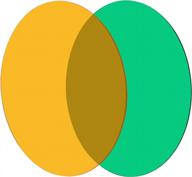 набор цветных линз с фильтром для портативного прожектора — зеленый и желтый для bigsun логотип