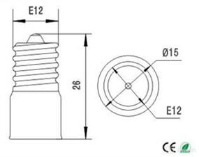 img 2 attached to 💡 E-Simpo E12 to E12 Lamp Socket Adapter - Transforming Your Chandelier Lights with Ease!