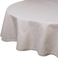 yourtablecloth chambray round tablecloth (natural, 70" round) logo