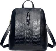 fashion genuine leather backpack shoulder backpacks ~ casual daypacks logo